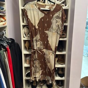 Gorgeous brown silk Raquel Allegra dress